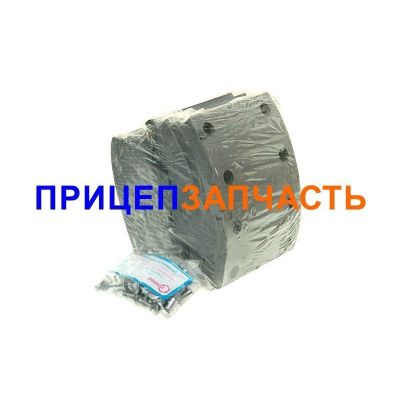 Накладка тормозной колодки (160мм) к-т на ось 8шт + заклепки Накладка тормозной колодки (160мм) к-т на ось 8шт + заклепки